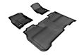 L1CH04001509 Front and Rear MAXpider KAGU Series Molded Floor Liner, Black Made of Rubber