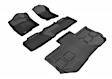 L1CH05401509 Front, Second and Third Row KAGU All-Weather Custom Fit Series Molded Floor Liner, Black Made of Rubber
