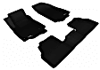 L1CH06501509 Front and Rear KAGU All-Weather Custom Fit Series Molded Floor Liner, Black Made of Rubber