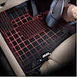 L1CH09721509 Second Row Molded Floor Liner, Black Made of Rubber