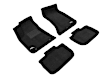 L1DG01404709 Front and Rear ELEGANT Series Molded Floor Liner, Black Made of Rubber