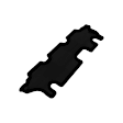 L1DG01631509 Third Row KAGU Series Molded Floor Liner, Black Made of Rubber