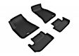 2013 Dodge Challenger - KAGU All-Weather Custom Fit Series, Front and Second Row, Black, Molded Floor Liner, enginedesignationname: ERB, Eng. VIN: G, FI, Naturally Aspirated, FLEX, Made of Rubber