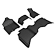 L1DG03601509 Front and Rear Molded Floor Liner, Black Made of Rubber