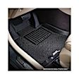L1FR01301509 Front and Second Row KAGU Series Molded Floor Liner, Black Made of Rubber