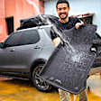 L1FR01301509 Front and Second Row KAGU Series Molded Floor Liner, Black Made of Rubber