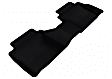 L1FR06021509 Second Row KAGU All-Weather Custom Fit Series Molded Floor Liner, Black Made of Rubber