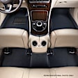 L1FR12504709 Front, Second and Third Row ELEGANT Series Molded Floor Liner, Black Made of Rubber