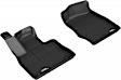 L1FR13011509 Front Row KAGU All-Weather Custom Fit Series Molded Floor Liner, Black Made of Rubber