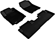 L1HD04301509 Front and Rear KAGU All-Weather Custom Fit Series Molded Floor Liner, Black Made of Rubber