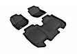 L1HD08501509 Front and Rear KAGU All-Weather Custom Fit Series Molded Floor Liner, Black Made of Rubber