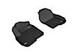 L1HD08611509 Front Row KAGU All-Weather Custom Fit Series Molded Floor Liner, Black Made of Rubber