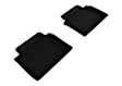 L1HY05021509 Second Row KAGU All-Weather Custom Fit Series Molded Floor Liner, Black Made of Rubber
