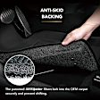 2016 Hyundai Sonata - Front and Second Row Molded Floor Liner, Black, Made of Rubberized/Thermoplastic, KAGU All-Weather Custom Fit Series