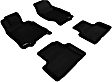 L1IN00601509 Front and Rear KAGU All-Weather Custom Fit Series Molded Floor Liner, Black Made of Rubber