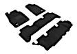 L1IN01604709 Front, Second and Third Row MAXpider ELEGANT Series Molded Floor Liner, Black Made of Rubber