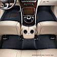 L1IN01704709 Front and Rear ELEGANT Series Molded Floor Liner, Black Made of Rubber