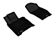 L1IN01711509 Front Row KAGU All-Weather Custom Fit Series Molded Floor Liner, Black Made of Rubber