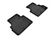 L1IN02721509 Second Row KAGU All-Weather Custom Fit Series Molded Floor Liner, Black Made of Rubber