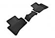 L1JG01221509 Second Row KAGU All-Weather Custom Fit Series Molded Floor Liner, Black Made of Rubber