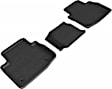 L1JG01421509 Second Row KAGU All-Weather Custom Fit Series Molded Floor Liner, Black Made of Rubber