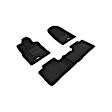 L1JP00504709 Front and Rear ELEGANT Series Molded Floor Liner, Black Made of Rubber