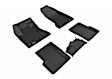 L1JP01301509 Front and Rear KAGU All-Weather Custom Fit Series Molded Floor Liner, Black Made of Rubber