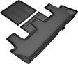 L1LC01231509 Front, Second and Third Row KAGU All-Weather Custom Fit Series Molded Floor Liner, Black Made of Rubber