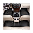 L1LR00601509 Front and Rear KAGU Series Molded Floor Liner, Black Made of Rubber