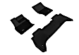 L1LR01001509 Front and Rear KAGU All-Weather Custom Fit Series Molded Floor Liner, Black Made of Rubber