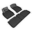 L1LU00001509 Front and Second Row Molded Floor Liner, Black Made of Rubber