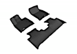 L1LX05501509 Front and Rear KAGU All-Weather Custom Fit Series Molded Floor Liner, Black Made of Rubber