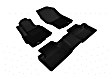 L1MT03601509 Front and Rear KAGU All-Weather Custom Fit Series Molded Floor Liner, Black Made of Rubber