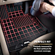 L1NS03811509 Front Row KAGU All-Weather Custom Fit Series Molded Floor Liner, Black Made of Rubber