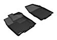 L1NS05811509 Front Row KAGU All-Weather Custom Fit Series Molded Floor Liner, Black Made of Rubber
