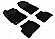 L1NS06201509 Front and Rear KAGU All-Weather Custom Fit Series Molded Floor Liner, Black Made of Rubber