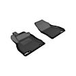 L1NS06411509 Front Row KAGU Series Molded Floor Liner, Black Made of Rubber