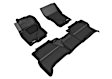 L1NS06601509 Front and Rear MAXpider KAGU Series Molded Floor Liner, Black Made of Rubber