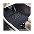 L1NS06804709 Front and Rear ELEGANT Series Molded Floor Liner, Black Made of Rubber