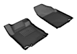 L1NS07311509 Front Row KAGU All-Weather Custom Fit Series Molded Floor Liner, Black Made of Rubber