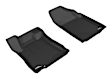 L1NS09211509 Front Row KAGU All-Weather Custom Fit Series Molded Floor Liner, Black Made of Rubber