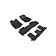 L1NS10101509 Front, Second and Third Row KAGU Series Molded Floor Liner, Black Made of Rubber
