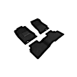 2023 Nissan Altima - Front and Second Row Molded Floor Liner, Sedan, Black, Made of Polypropylene, ELEGANT Series
