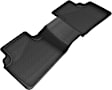 L1NS11421509 Second Row KAGU All-Weather Custom Fit Series Molded Floor Liner, Black Made of Rubber