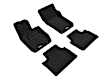 L1PO01704709 Front and Rear MAXpider ELEGANT Series Molded Floor Liner, Black Made of Rubber