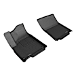 L1RI00411509 Front Row Molded Floor Liner, Black Made of Rubber