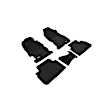 2022 Subaru Crosstrek - Front and Second Row ELEGANT Series Molded Floor Liner, Black Made of Rubber