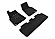 L1TL02704709 Front and Rear Molded Floor Liner, Black Made of Rubber