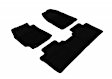 2010 Toyota Camry - Front and Second Row KAGU All-Weather Custom Fit Series Molded Floor Liner, Black Made of Rubber