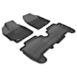 L1TY02401509 Front and Rear MAXpider KAGU Series Molded Floor Liner, Black Made of Rubber